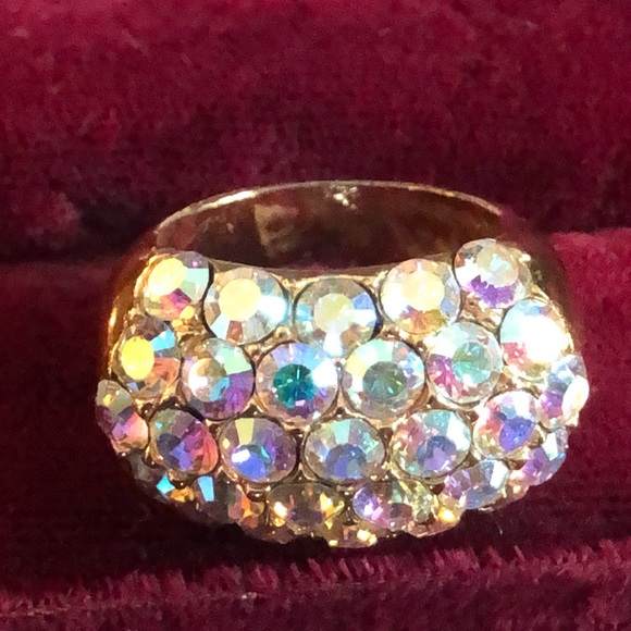 Agatha Paris Multi Faceted Aurora Borealis Ring - Picture 2 of 6